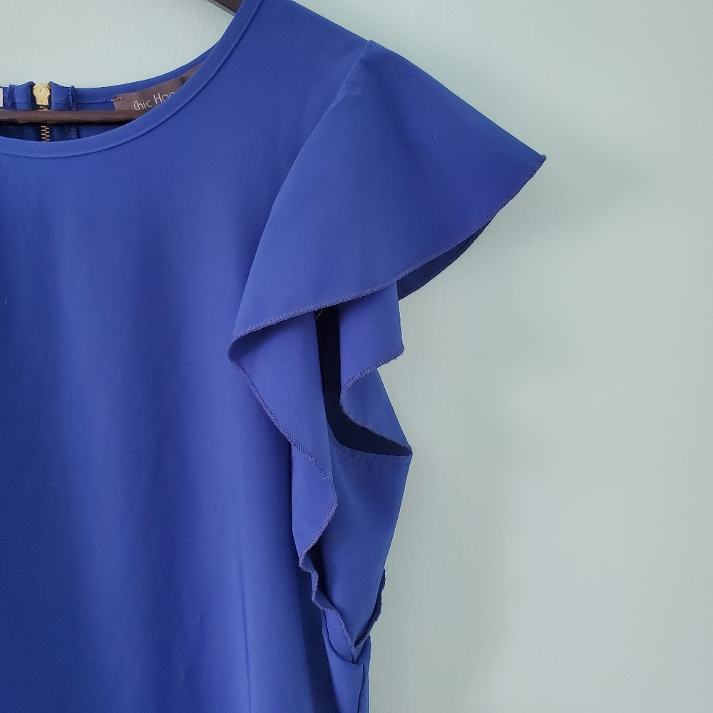 DAINTY Blue Shift Dress